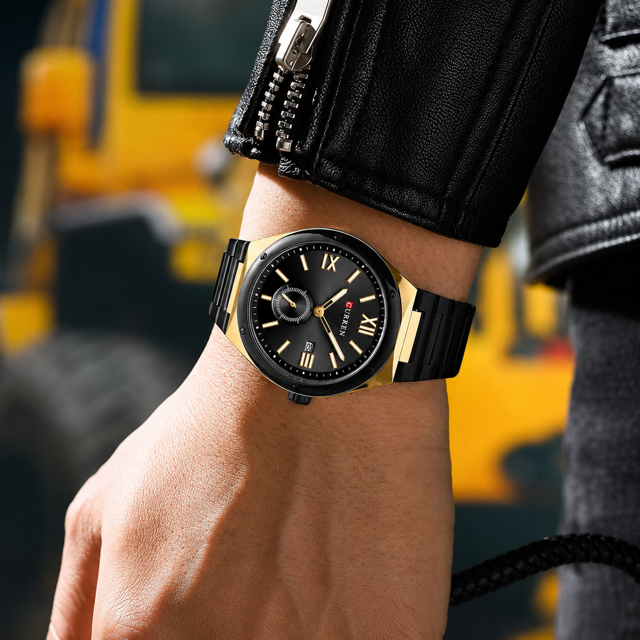 Curren Santiago® orologio uomo acciaio