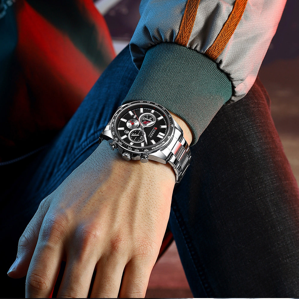 x Orologio Da Polso Curren 8449 Uomo Analogico Quarzo Lusso Verde lac x Orologio Da Polso Curren 8449 Uomo Analogico Quarzo Lusso Verde lac