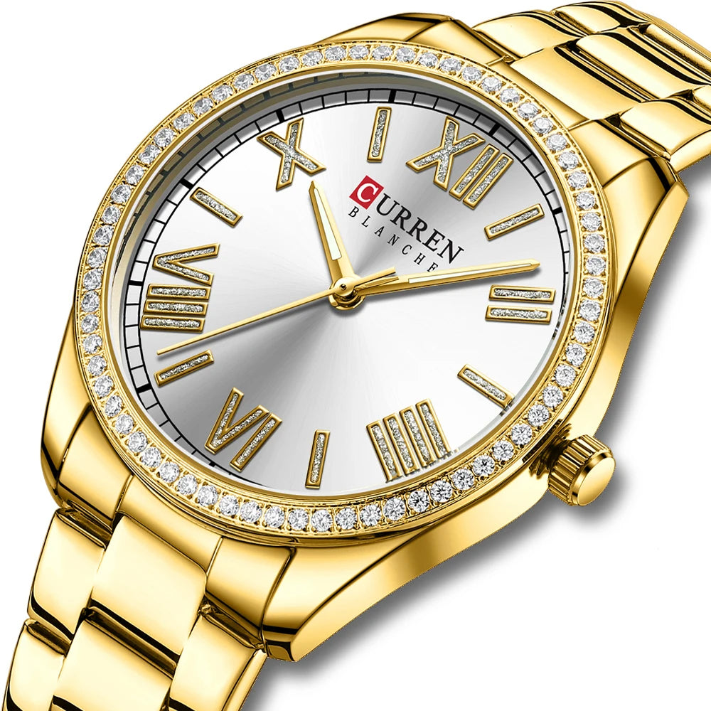 Curren Diamante® orologio donna acciaio