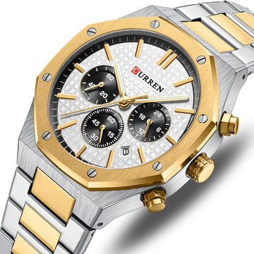 OROLOGIO DA POLSO UOMO DESIGN BUSINESS CURREN 8110G ANALOGICO QUADRANTE