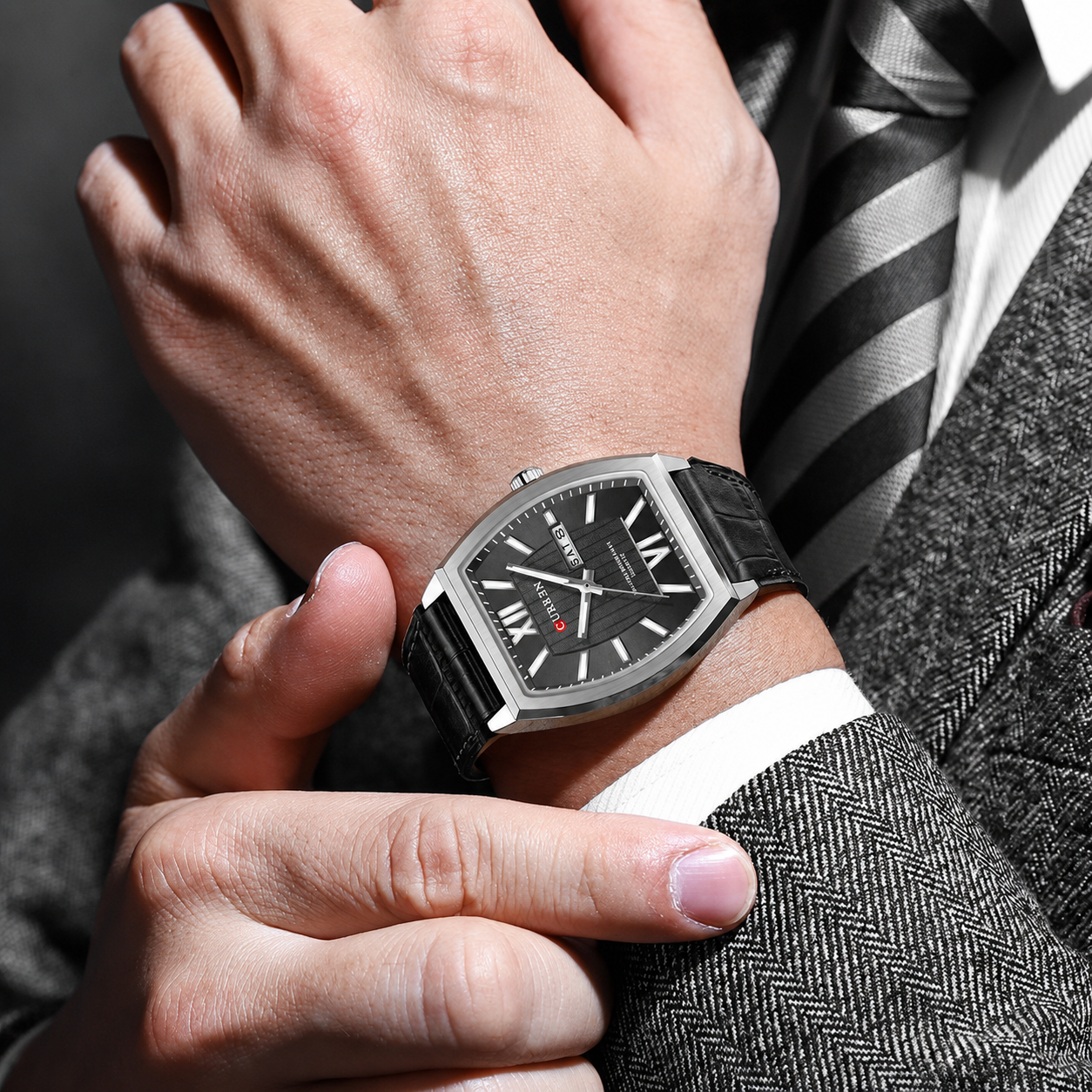 Curren Prestige® orologio uomo pelle