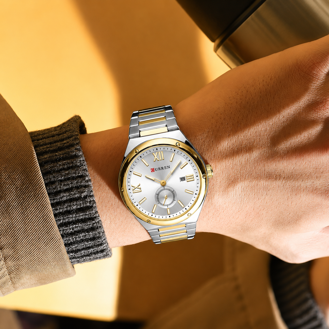 Curren Santiago® orologio uomo acciaio