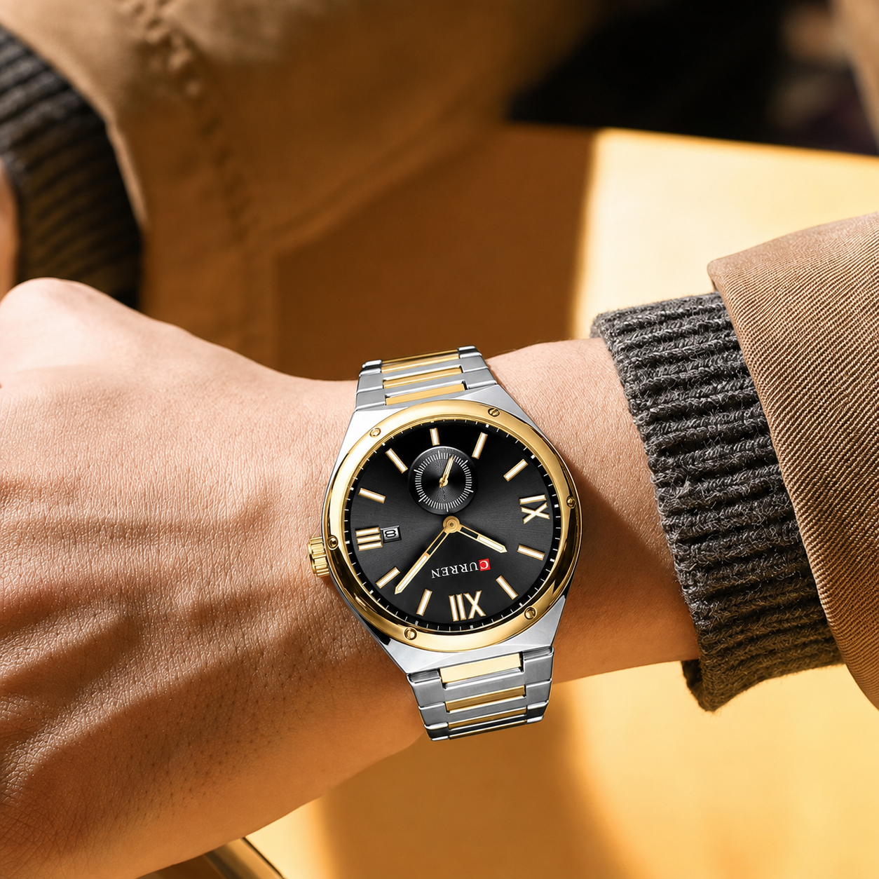 Curren Santiago® orologio uomo acciaio