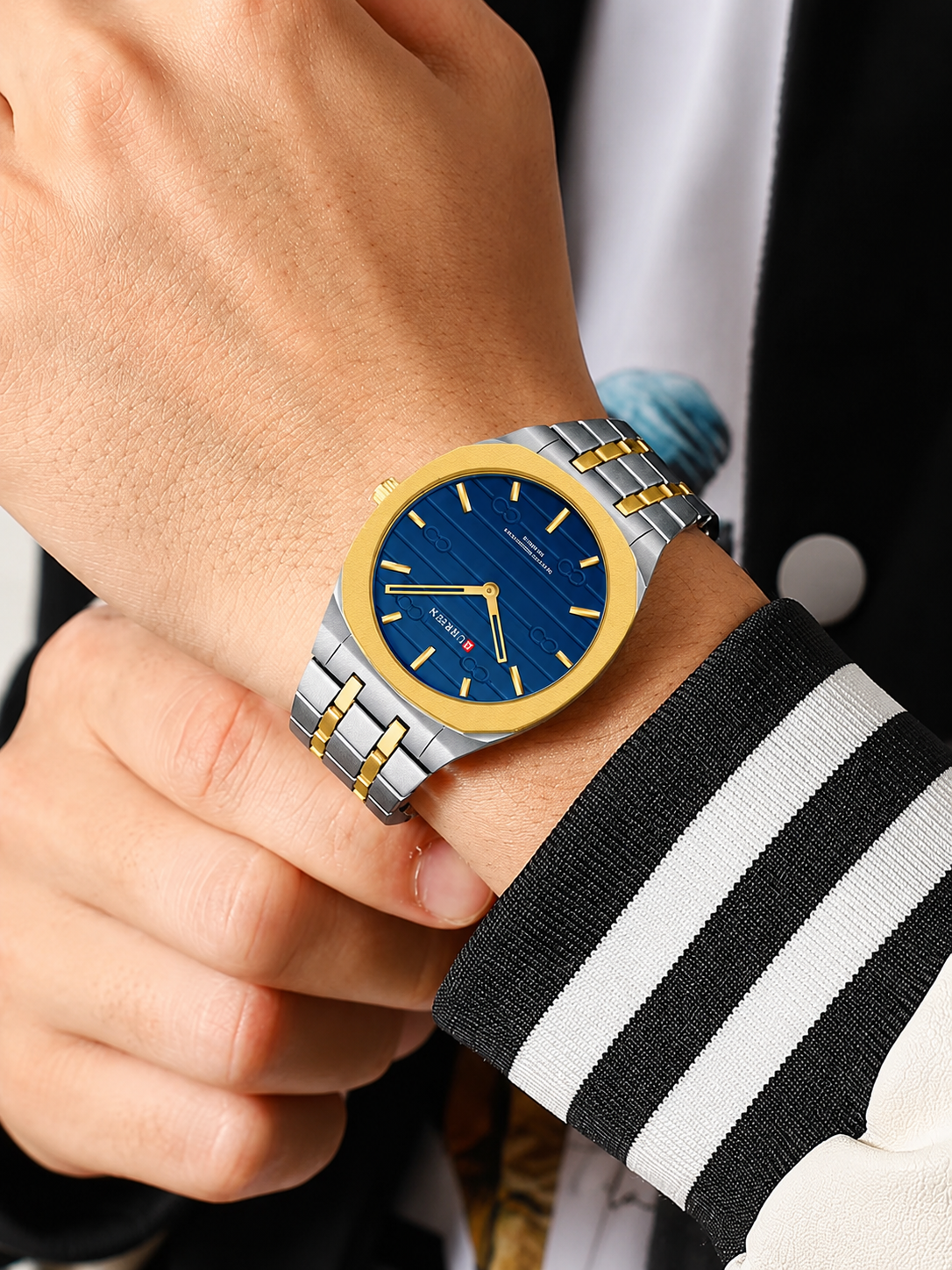 Curren Sax® orologio uomo acciaio