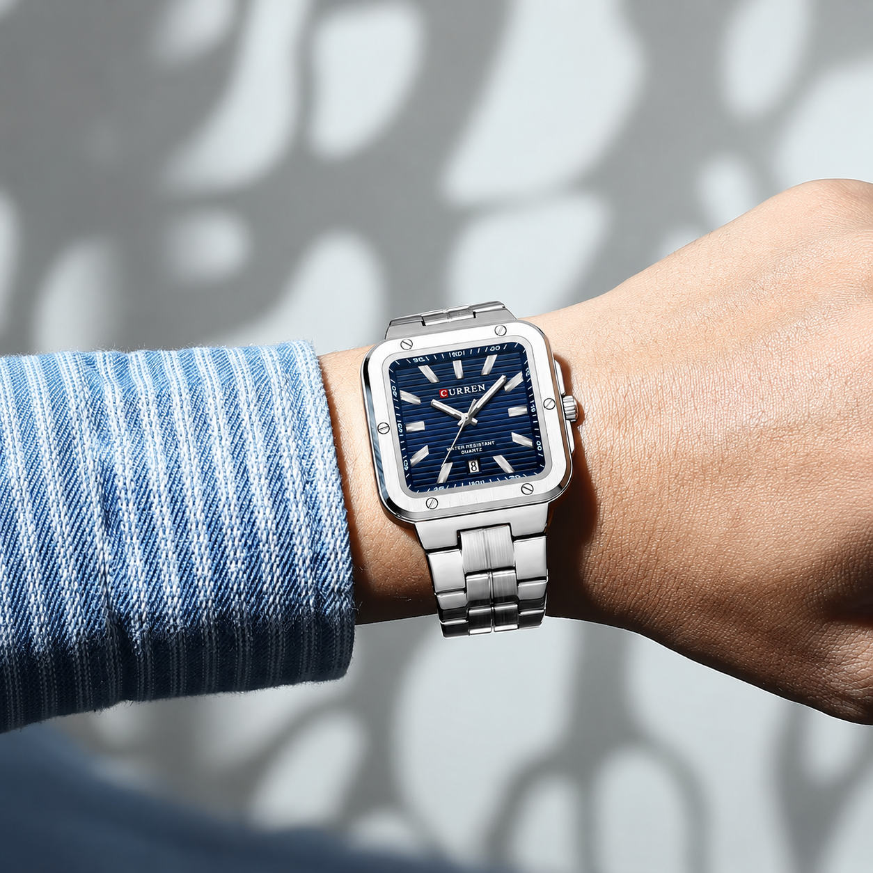 Curren Parigi® orologio uomo acciaio