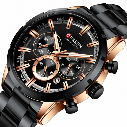 Curren Nizza® orologio uomo acciaio