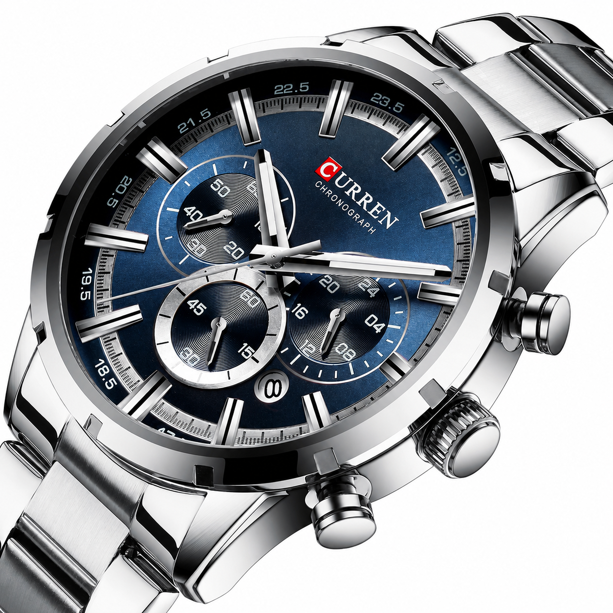 Curren Nizza® orologio uomo acciaio