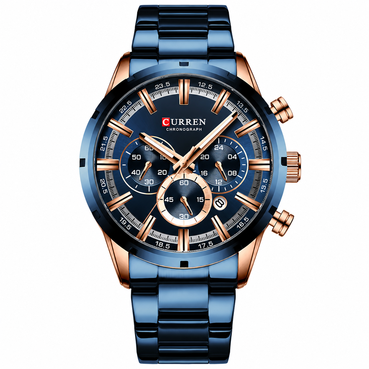 Curren Nizza® orologio uomo acciaio