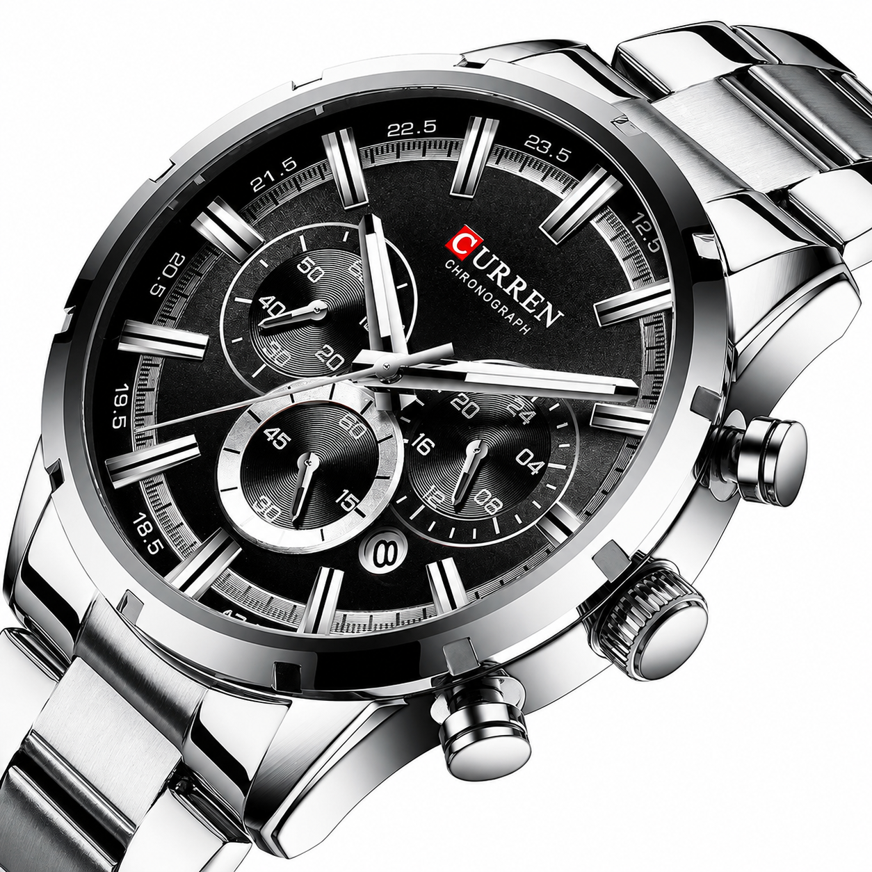 Curren Nizza® orologio uomo acciaio