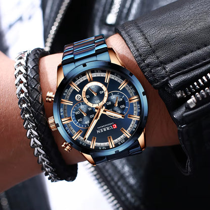 Curren Nizza® orologio uomo acciaio