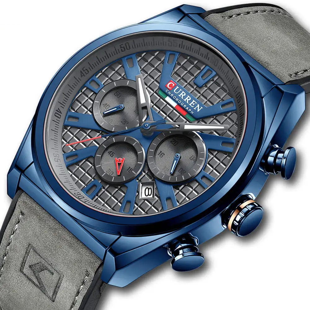 Curren Corsa® orologio uomo pelle