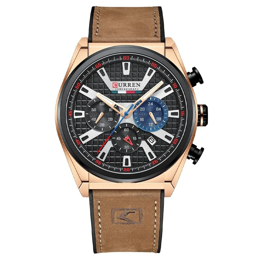 Curren Corsa® orologio uomo pelle