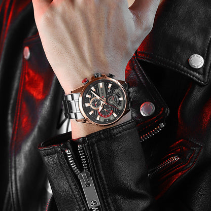 Curren Ambasator® orologio uomo acciaio