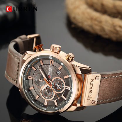 Curren Istanbul® orologio uomo pelle