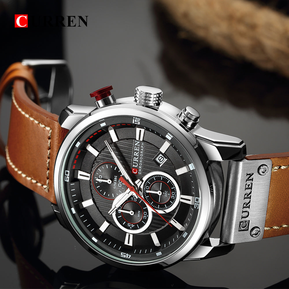 Curren Istanbul® orologio uomo pelle