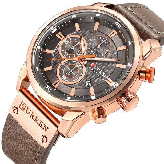 Curren Istanbul® orologio uomo pelle