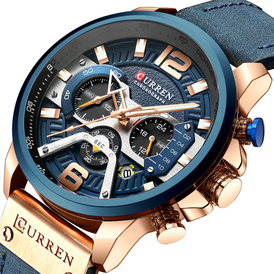 Curren Galacticos® orologio uomo pelle