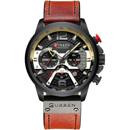 Curren Galacticos® orologio uomo pelle