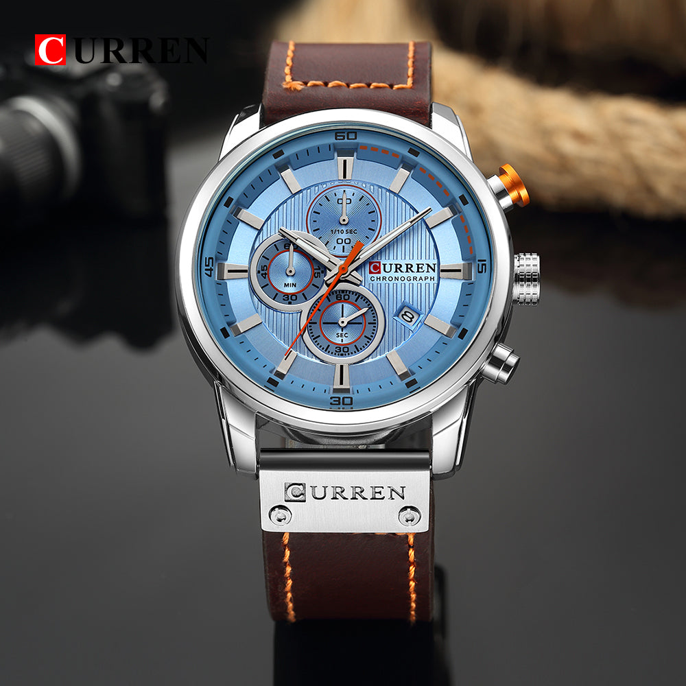 Curren Istanbul® orologio uomo pelle