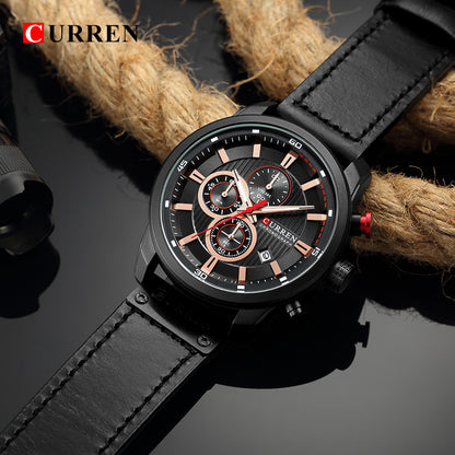 Curren Istanbul® orologio uomo pelle