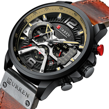 Curren Galacticos® orologio uomo pelle