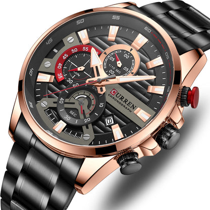 Curren Ambasator® orologio uomo acciaio