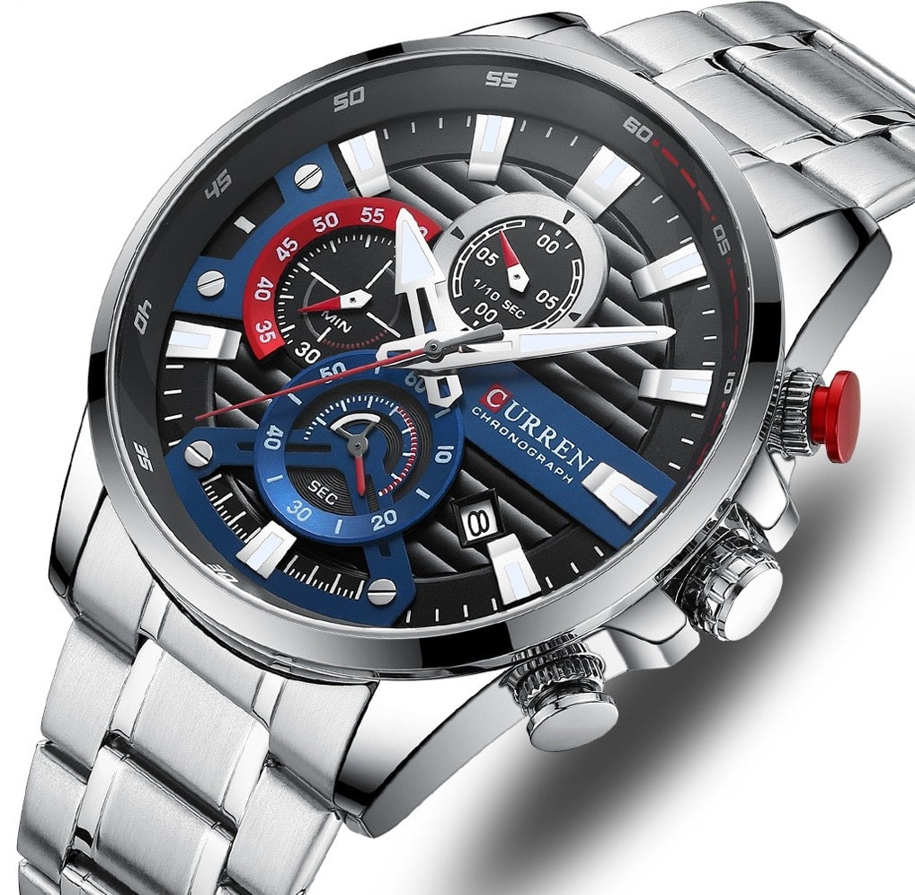 Curren Ambasator® orologio uomo acciaio