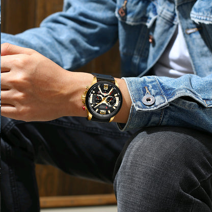 Curren Galacticos® orologio uomo pelle