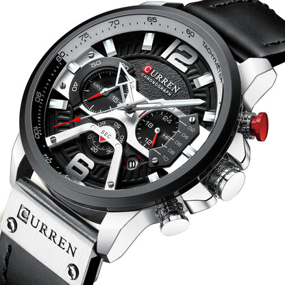 Curren Galacticos® orologio uomo pelle