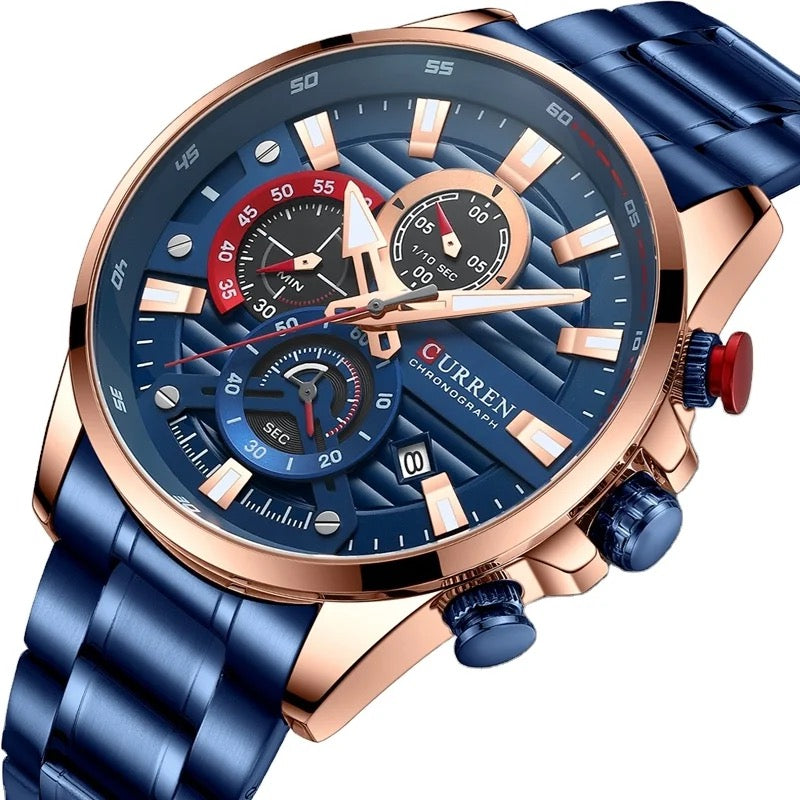 Curren Ambasator® orologio uomo acciaio